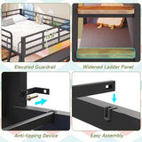 Dnxao Full Size Low Loft Bed with Desk,Full Size Bed Frame with 9 Storage Drawers, Kids Loft Bed with 15.8" H Safety Guardrail,Sofa,LED Lights & Charging Station,No Box Spring Needed,Rustic Brown Dnxao