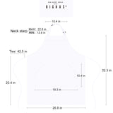 BIGHAS Adjustable Bib Apron with Pocket Extra Long Ties for Women Men, 18 Colors, Chef, Kitchen, Home, Restaurant, Cafe, Cooking, Baking (White) BIGHAS