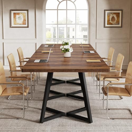 Tribesigns 31.5" Square Conference Table for 2-4 People, Compact Office Table for Small Spaces, Seminar Room Tribesigns