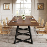 Tribesigns 31.5" Square Conference Table for 2-4 People, Compact Office Table for Small Spaces, Seminar Room Tribesigns