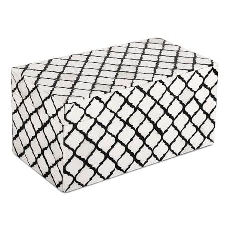 Handicrafts Home Large Decorative Storage Box with Lid, Moroccan Memory Keepsake Storage Box, Deep Jewelry Storage Organizer, Bone Inlay Resin Wooden Coffee Table Decor Box, Black & White, 10 x 5 x 5 Handicrafts Home