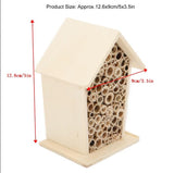 Kuuleyn Wooden Bee House,Hanging Wooden Bee Hotel,Safe Durable Environmental Friendly Natural Wooden Bee House for Ladybugs lacewings Butterfly Garden Kuuleyn