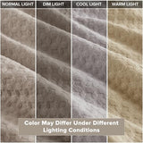 Comfort Spaces Taupe Queen Duvet Cover Set - 3 Pieces Breathable Dotted Weave Texture Duvet Sets, Modern Farmhouse Boho Duvet Cover & Sham, All Season Microfiber Queen Bed Set, Full/Queen Comfort Spaces
