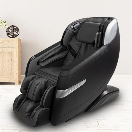Osaki Titan Quantum Black Massage Chair with 3D SL-Track Rollers, 3 Step Zero Gravity, Full Body Airbag Massage, Intelligent Voice Control, Back & Calf Heat and Foot Roller Massage Osaki
