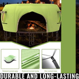 Gardenature 14FT Trampoline Tent for Kids(Tent Only),Fit for 8 Curved Poles Round Trampoline, Trampolien Shade Cover, Trampolien Accessories,Anti-Tear, Green Gardenature