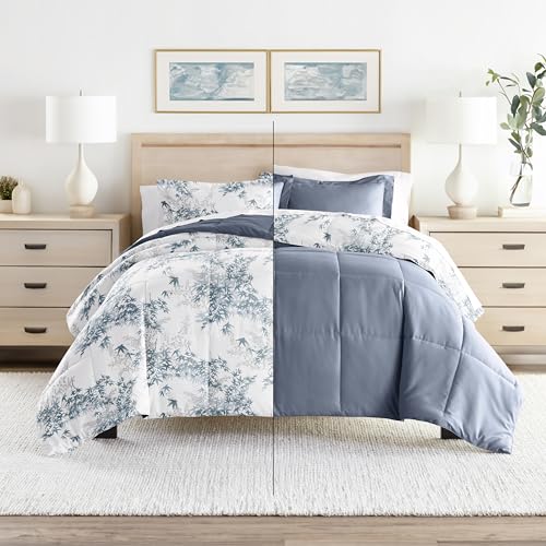 Linen Market Reversible King Size Comforter Set (3 Piece) - Bring Luxury Home with Our Soft and Lightweight Down Alternative Comforter King Set - This Includes Your King Comforter and 2 Pillow Shams Linen Market