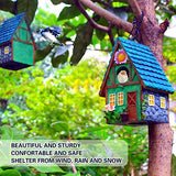 Bird Houses for Outside Clearance Hanging Birdhouses for Outdoors Bluebird Houses for Outside Nesting Box for Bird Lovers Tree Swallow Bird Finch Wild Birds Wren Chickadee1 ZLSZTMI
