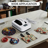 Makerflo Mini Heat Press Machine 7 x 5 Inch – Portable Digital LCD Small Heat Press with Ceramic Heating Plate, Auto Shut Off, Dual Voltage, Ideal for Sublimation & Heat Transfer Projects makerflo