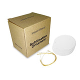 imprintfavor 12pcs Sublimation Ornaments Ceramic 3 inch Oval Christmas Ornament Bulk Hanging Sublimation Ornaments Blanks for Crafting and Personalization (Oval) imprintfavor