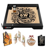 5,000mW Engraving Machine, Ortur Laser Master 3 LE Laser Engraver, High Precision 0.09×0.15mm Spot, WiFi APP Control, 400×400mm Work Area, Detail Engraving for DIY Crafts, Wood, Acrylic, Leather Ortur