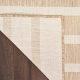 Nourison Home Positano Indoor/Outdoor Beige Ivory 8' x 10' Area Rug, Easy Cleaning, Non Shedding, Bed Room, Living Room, Dining Room, Backyard, Deck, Patio (8x10) Nourison