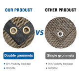 Amagenix 90% Shade Fabric 12'X 18' Mocha Sun Shade Cloth with Grommets GN101 for Pergola Replacement Shade Cover Canopy - Commercial Grade 185 GSM - Cable Zip Ties Included (We Customized) Amagenix