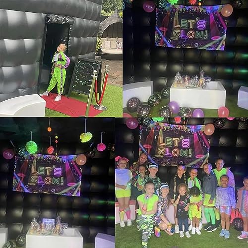 SAYOK Inflatable Nightclub Cube Tent Disco Light Nightclub Tent with LED Colour Lighting Suitable for Birthday Parties/Friend Gatherings/Family Celebration Parties SAYOK