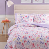 Wink Deer Twin Comforter Set with Sheets for Girls-5 Pieces Twin Bedding Sets with Pink Comforter, Sheets, Pillowcase & Sham for Kids (Cute Botanical Flowers, 66" X 86") Wink Deer