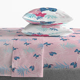 Jay Franco Kids Sheet Set with Fitted, Flat Sheets & Pillow Cover - Ultra-Soft Bedding with Pillowcase for Room Decor, Pink - Lilo & Stitch, 4 Piece Queen Jay Franco