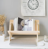 Fox Claw Wood Bookcase in Living Room/Home/Office, Desktop Book Shelf Organizer Bookshelves Storage Rack for CDs/Magazine/Books Display (Style V) Fox Claw