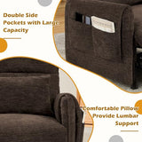 Korser Power Recliner Chair, Small Recliners for Small Spaces, Electric Recliner Chairs for Adults with Remote, Pillow and Side Pockets, Reclining Chair with Memory Function, Living Room, Chenille