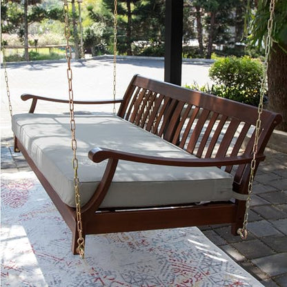 Cambridge Casual Como Solid Wood Outdoor Swing Daybed