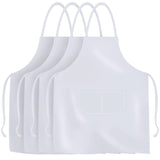 MR.R Sublimation Blanks White Aprons,Sublimation Bib Aprons,Unisex White Apron for Heat Transfer Printing,Kitchen Crafting BBQ,25x30 inch (2) MR.R