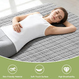 SLANKE Japanese Floor Mattress Twin Size – 3.2" Thick High-Density Foam Futon Mattress, Roll-Up Tatami for Hard Floor Sleeping, Space Saving, Small Apartment Living & Minimalist Japanese Style (Grey) SLANKE