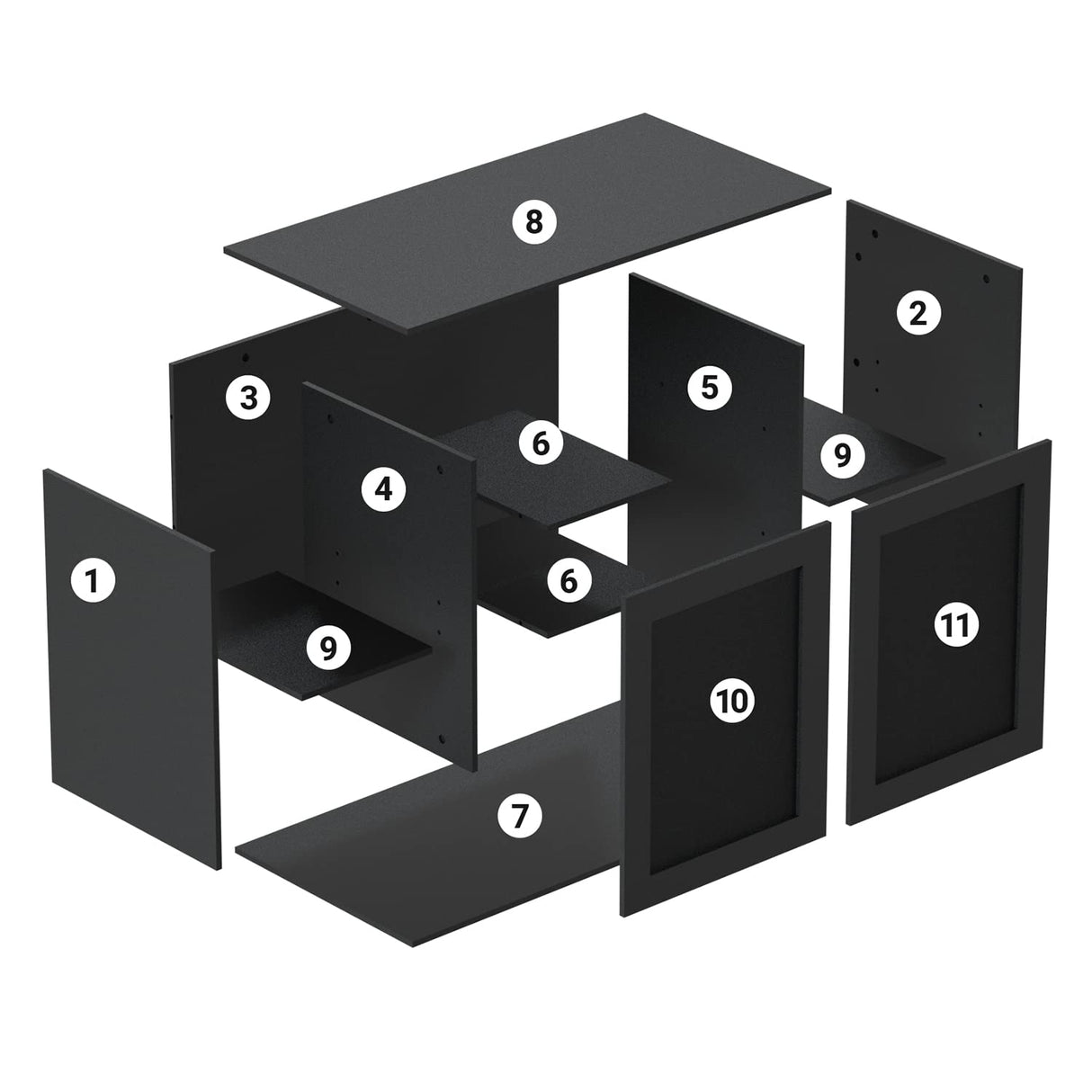 REPTI ZOO Reptile Aquarium Terrarium Wooden Stand and Cabinet with Adjustable Shelf for 48L x 18W inch Amphibian/Fish Sea Salt Water Tank Terrarium(Cabinet Only) REPTI ZOO