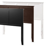 Giantex Adjustable Black Wooden Headboard for Full Beds with Solid Pine Construction Giantex