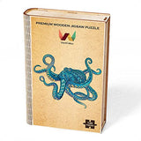 Octopus Wooden Jigsaw Puzzle 135 Pieces, 17.3"x13.6" with Unique Shapes for Adults by WoodGalaxy WoodGalaxy
