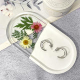 RESINWORLD Set of 5 Sizes Oval Tray Mold, Jewelry Holder Resin Mold Silicone, Storage Silicone Molds for Resin, Clay, Gypsum ResinWorld