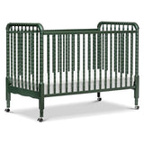 DaVinci Jenny Lind 3-in-1 Convertible Crib in Forest Green, Removable Wheels, Greenguard Gold DaVinci