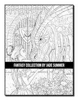 Fantasy Collection: An Adult Coloring Book with 100+ Incredible Coloring Pages of Mermaids, Fairies, Vampires, Dragons, and More! WoodArtSupply