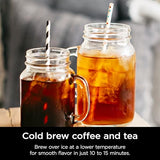 Ninja Hot and Cold Brewed System, Tea & Coffee Maker, with Auto-iQ, 6 Sizes, 5 Styles, 5 Tea Settings, 50 oz Thermal Carafe, Frother, Coffee & Tea Baskets, Dishwasher Safe Parts, Black, CP307 Ninja