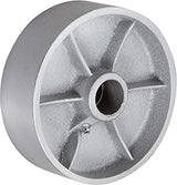 6 inch x 2 inch STEEL Heavy Duty Industrial Casters, 4 Swivel Top Lock Brake Top Plate Casters, 4800 LBS Load Capacity (4-PACK) - ICON 6600 SERIES ICONCASTERWHEELS