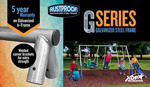 XDP Recreation Fun Forever Swing Set, 96680G, Gray XDP RECREATION