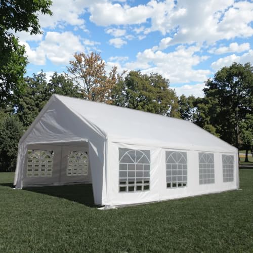 Large Heavy Duty Party Tent with Durable Steel Frame and Protection - Ideal for Weddings, Events, and Carports(20x30ft) BKNROIHB