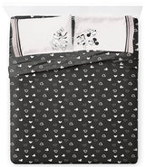 Jay Franco Kids Sheet Set with Fitted, Flat Sheets & Pillow Cover - Ultra-Soft Bedding with Pillowcase for Room Decor, Black - Mickey and Friends, 4 Piece King Jay Franco