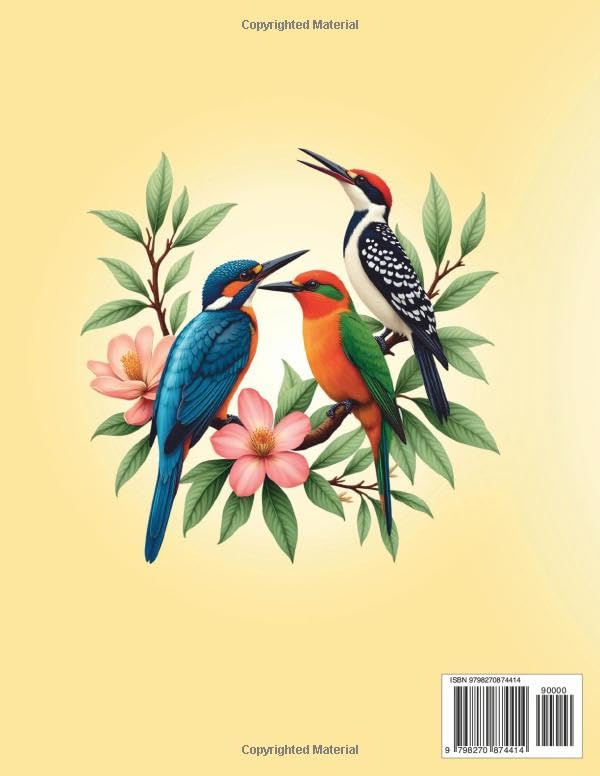 Bird Coloring Book for Adults: Beautiful and Relaxing Bird Designs for Stress Relief and Mindful Coloring Majosta