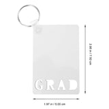 LUOZZY 20pcs Sublimation Keychain Blanks 2024 Sublimation Graduation Blanks Keychain 2024 Grad Photo Frame Keychains Graduation Cap Shaped Keychains Sublimation Blank LUOZZY