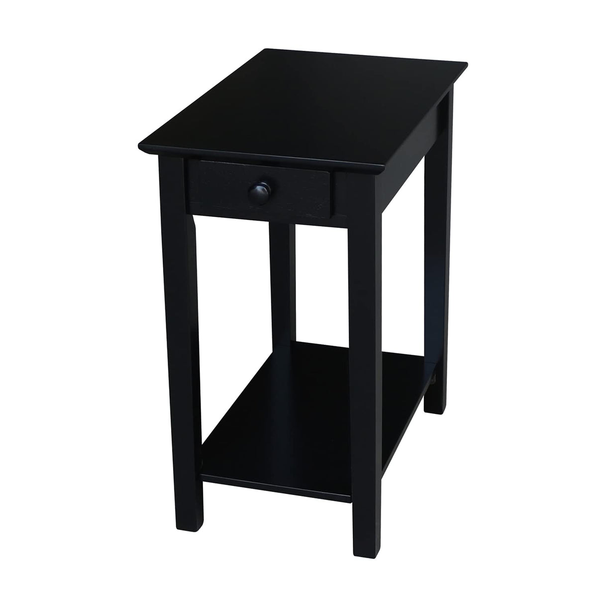 IC International Concepts International Concepts Narrow End Table, Black IC International Concepts