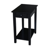 IC International Concepts International Concepts Narrow End Table, Black IC International Concepts