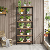 Tribesigns 70.9 Inch Vintage Industrial 6-Tier Bookshelf with Open Shelves and Sturdy Metal Frame Tribesigns