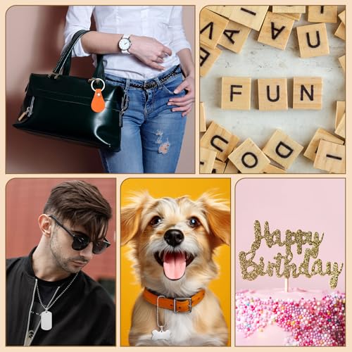 Dunzoom 96 Pcs Laser Material Explore Kit Laser Engraving Material for Laser Crafting, 18 Kinds Laser Engraving Accessories Includes Leather, Acrylic, Basswood, Metal, Wood Materials Dunzoom