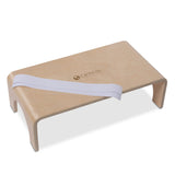 EARTHLITE Wooden Step Stool - 4'' High, Large Surface, Strong & Stable Bed Step, Foot Stool, Massage Step-Up Earthlite
