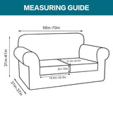 Turquoize 3 Piece Sofa Covers for 2 Cushion Couch Sofa Slipcover Soft Couch Cover for Dogs-Washable Sofa Furniture Covers with 2 Individual Cushion Covers, Thick Jacquard Fabric (Loveseat, Navy) Turquoize