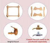 5L Whiskey Barrel Dispenser Oak Aging Barrels Home Whiskey Barrel Decanter for Wine, Spirits, Beer, and Liquor (Red Wine) Aimee_JL