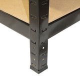 Panana Storage Shelves 5 Tier Garage Shelving 1.5M Metal Racking Shelf Storage Shelving Unit 59" Hx27.56 Wx11.81 D Utility Rack Shelf Unit for Warehouse, Kitchen,Workshops,Garden Offices (Black) Panana