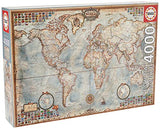 4,000 Piece Puzzle - The World Map Educa