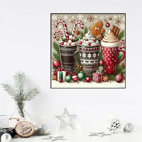 Christmas Stamped Cross Stitch Kits - Christmas Snowflake Counted Cross Stitch Kits for Beginners Adults Needlepoint Cross-Stitch Patterns Dimensions Needlecrafts Embroidery Kits Arts and Crafts