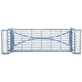 SAFAVIEH Outdoor Collection Brielle Victorian Antique Blue Bench SAFAVIEH