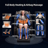 4D Massage Chair Full Body Zero Gravity SL-Track Real Relax Massage Chair Recliner-Shiatsu,Heat,Calf-Extension,20-Massage Technique,Thai Yoga Stretch,Foot Roller,AI Voice,Touch Screen,Wireless Charge Vosaky
