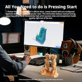 ANYCUBIC 2nd Gen Resin Technology ABS-Like Resin 2.0, 3D Printer Resin with High Toughness, More Precise Details, Low Odor, Wide Compatibility for All LCD Resin 3D Printers (Grey, 1kg)